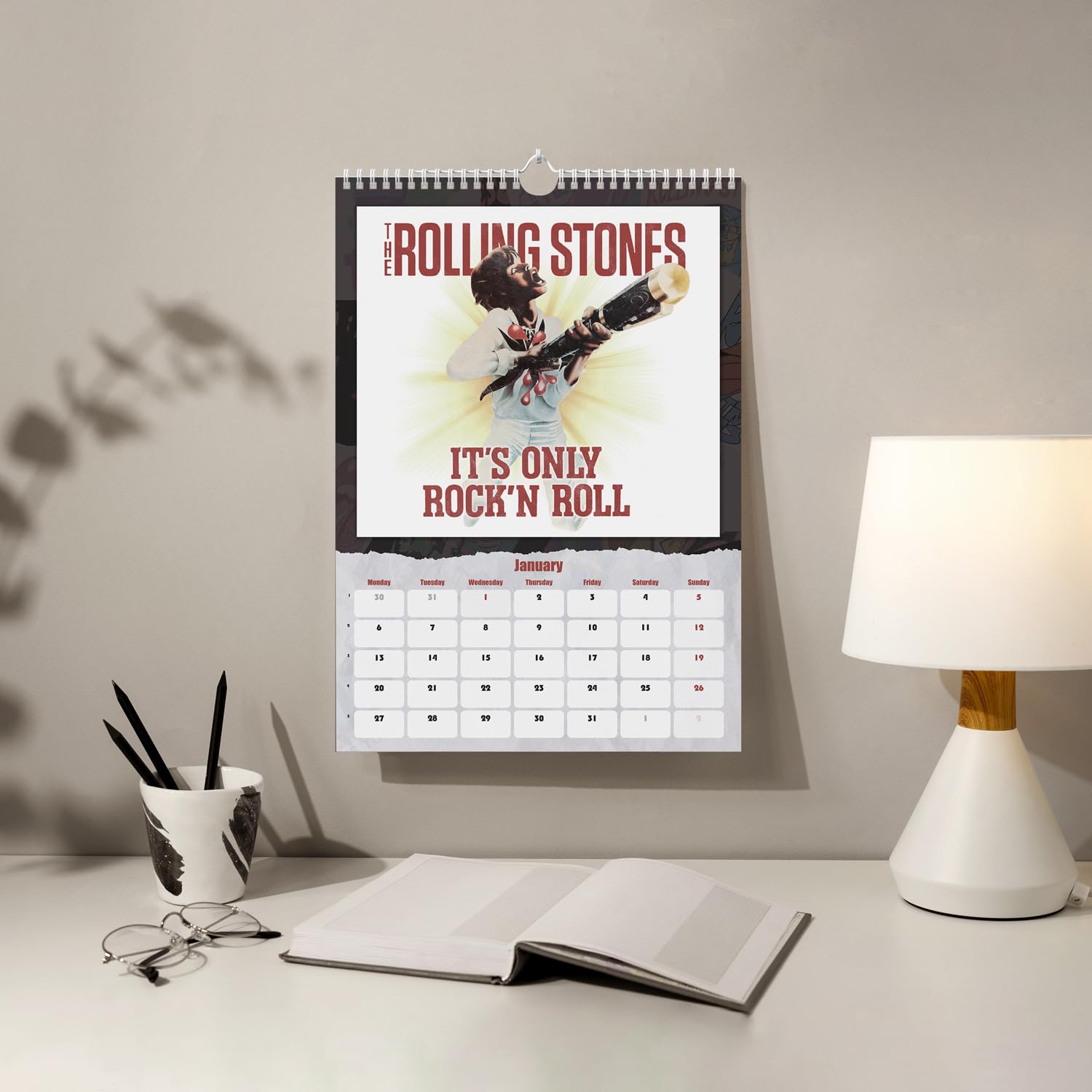 Grupo Erik Wall Calendar 2025 - The Rolling Stones, Multicolour - Image 4