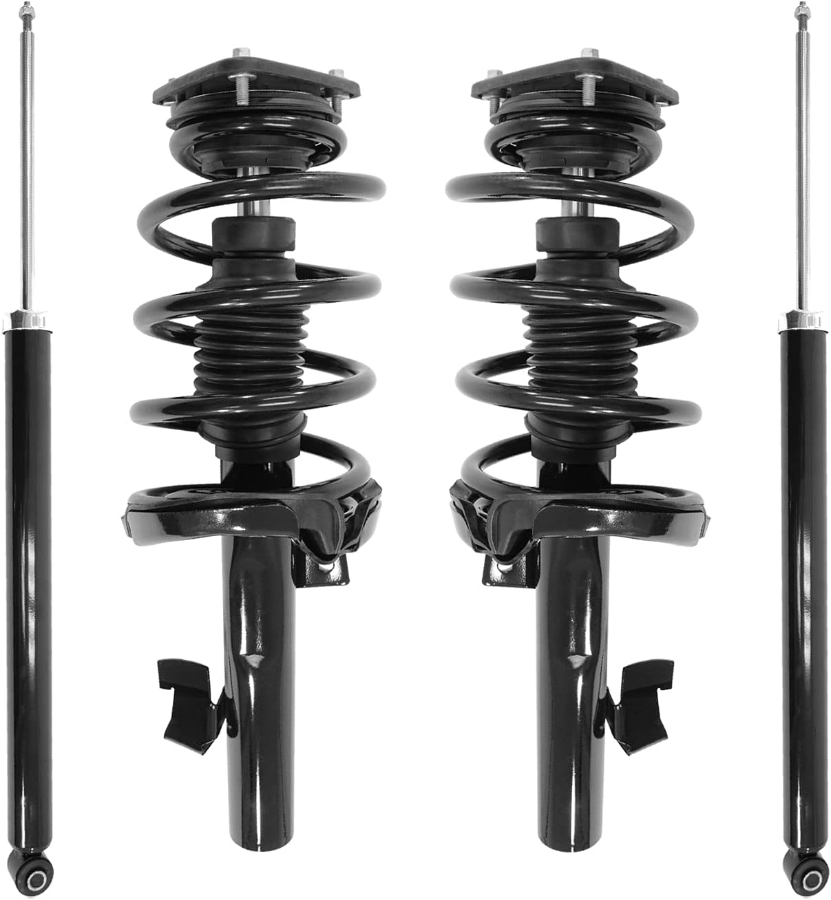 Unity Automotive 4-13241-259370-001 Front and Rear Replacement Complete Strut Assembly Shock Kit Fits 2007-2013 Volvo C30