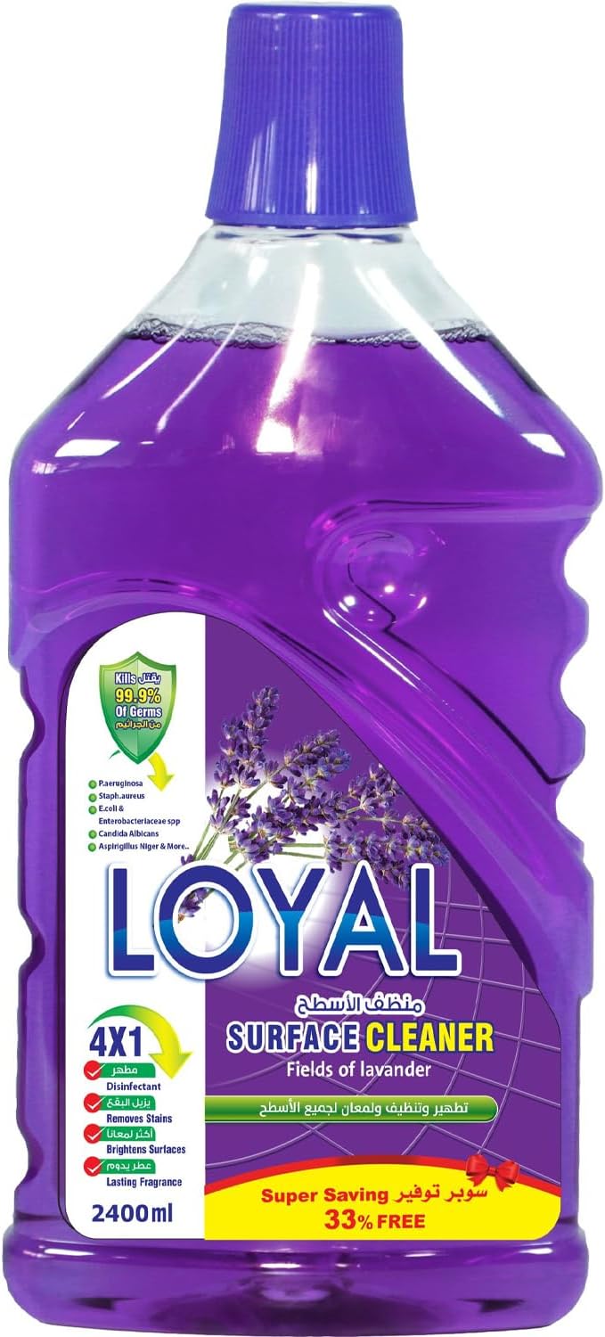 Surface Cleaner Liquid, Lavender & Jasmine, Purple, 2400ml