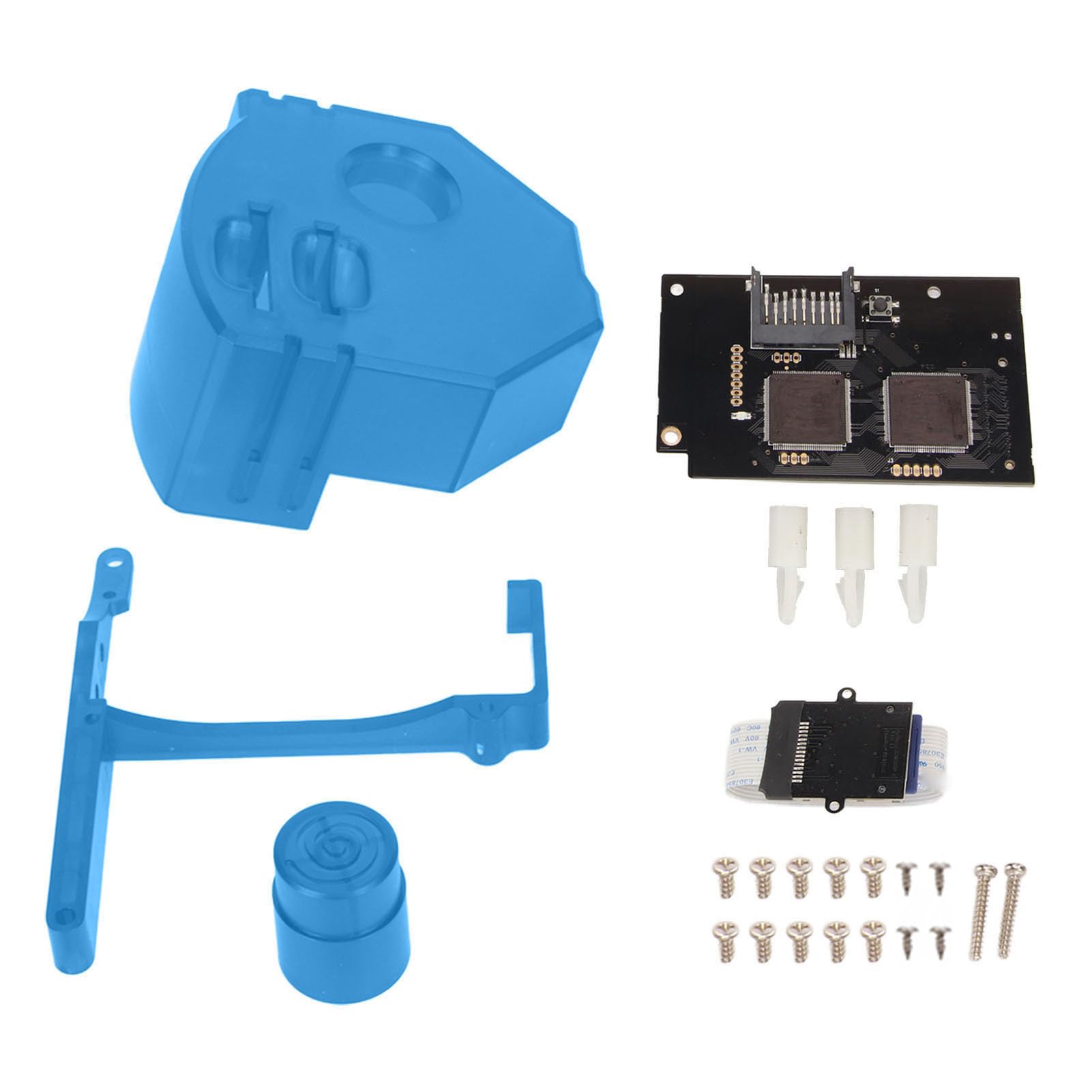 para Placa de Simulación de Unidad óptica GDEMU V5.20 para Consola Dreamcast VA1 con Fácil Instalación, Lectura Rápida y Silenciosa, Piezas de Repuesto (Azul Transparente)
