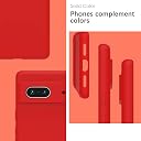 YATWIN Silicone Back Case for Google Pixel 7, Soft-Touch Phone Back Cover for Google Pixel 7 - Red gallery image