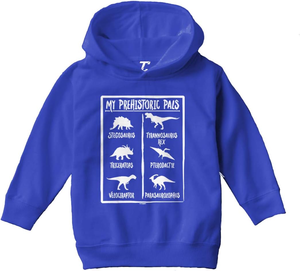 Tcombo My Prehistoric Pals - Cool Dinosaurs Toddler/Youth Fleece Hoodie