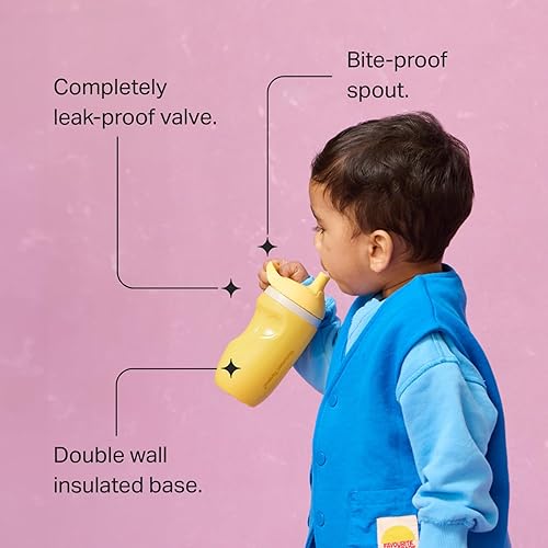 Vista 34 de Tommee Tippee - Botella de agua aislada con asa para niños pequeños Rosa y Menta