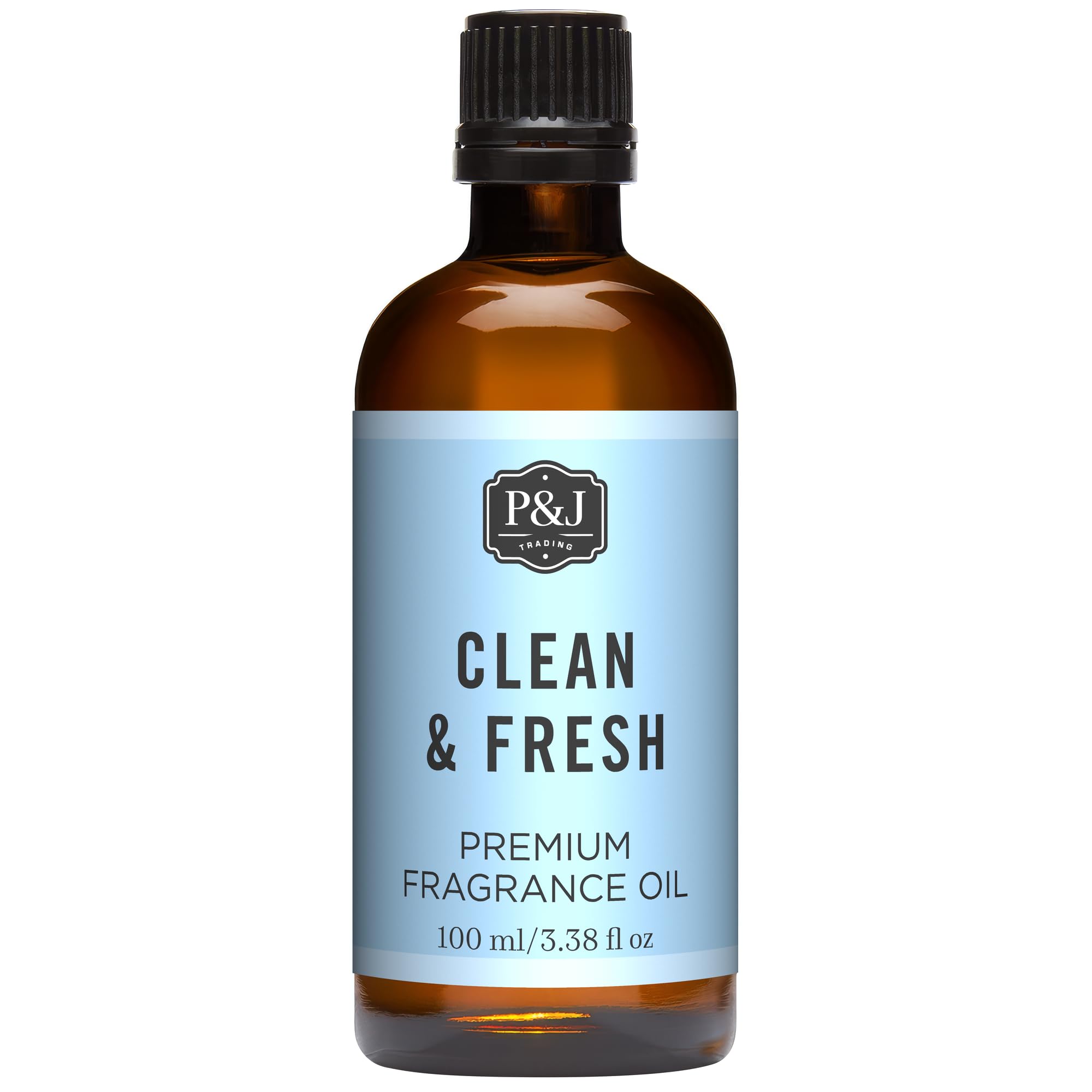 P&amp;J Fragrance Oil | Clean &amp; Fresh Oil 100ml - Candle Scents for Candle Making, Freshie, Soap Making Supplies, Diffuser Oil Scents