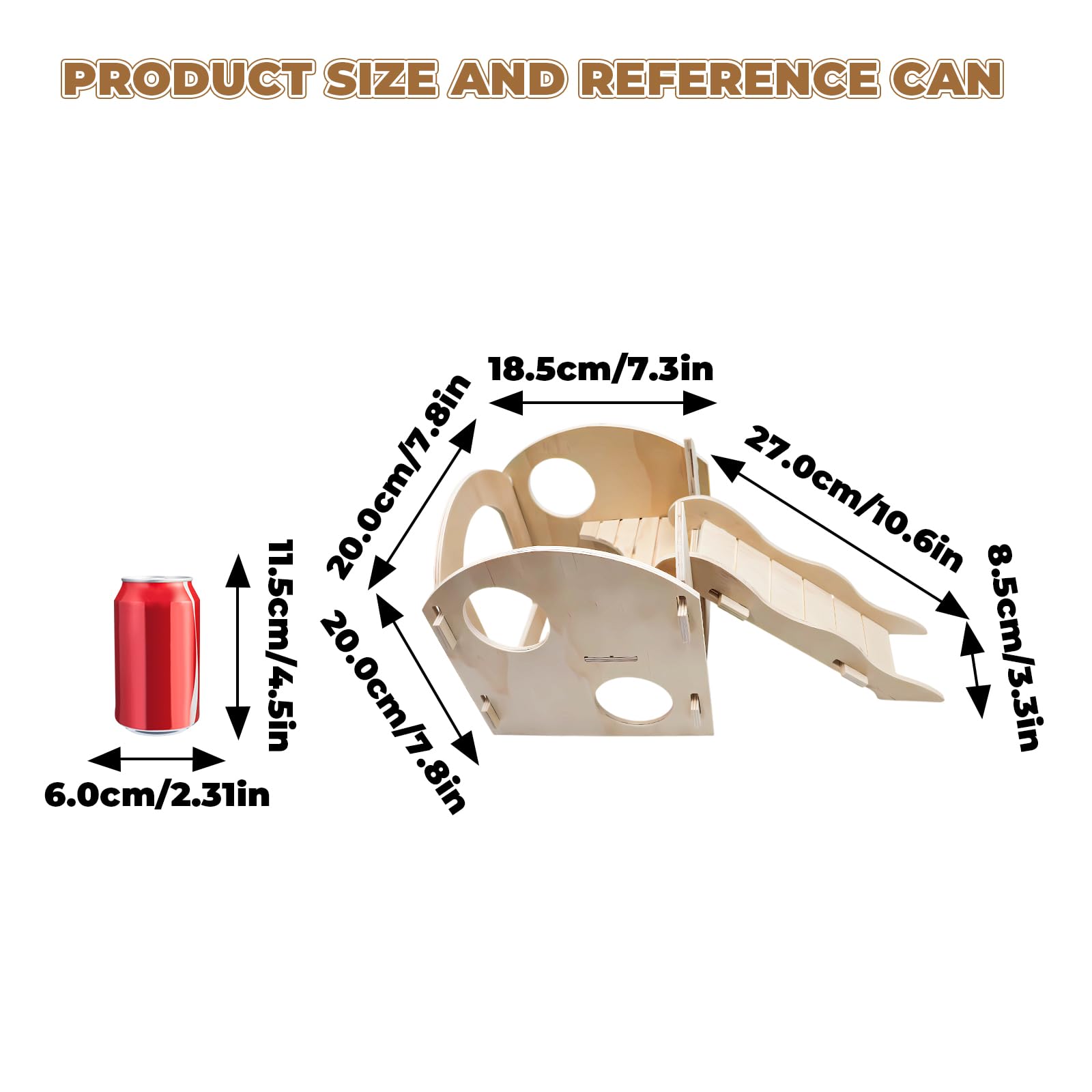 Bearded Dragon Tank Accessories, Wooden Playground Decor Hide for Enclosures Aquariums for Reptiles Spider Gecko Snake, Bearded Dragon Basking Platform