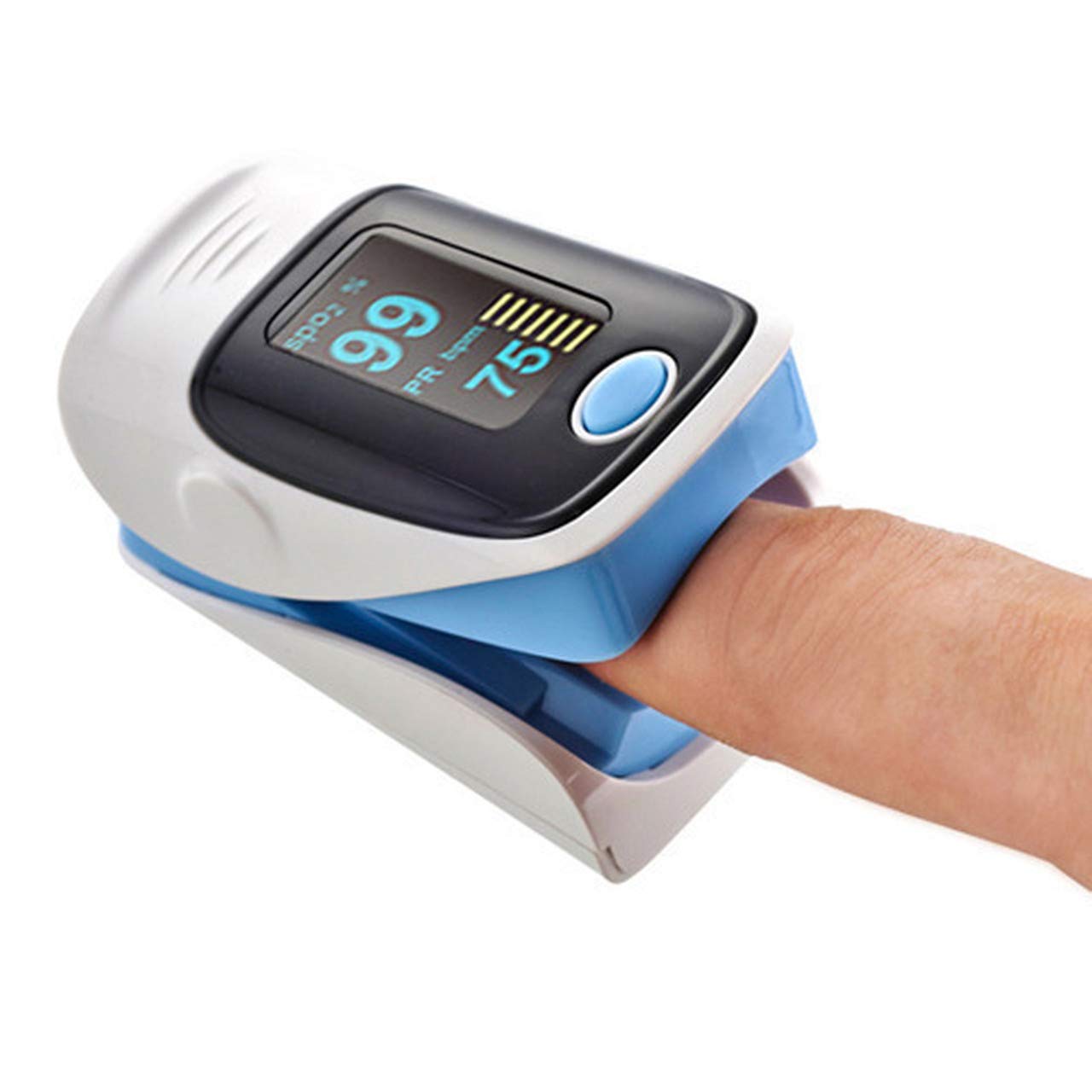 GadgetMarket Pulse Oximeter Fingertip, Digital Blood Oxygen Saturation Monitor for Heart Rate Monitor and SpO2 Levels, Portable OLED Pulse Oximeter