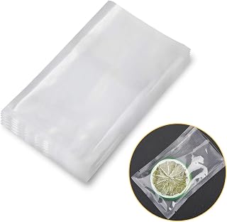Vacuum Food Sealer Bags, 100 Bags 7x10cm Textured Food Vacuum Freezer Storage Bag Thick Embossed Upgrade Seal PreCut Bag with All Types Sealer Machines Withstands Freezing Boiling Microwaving (7x10)