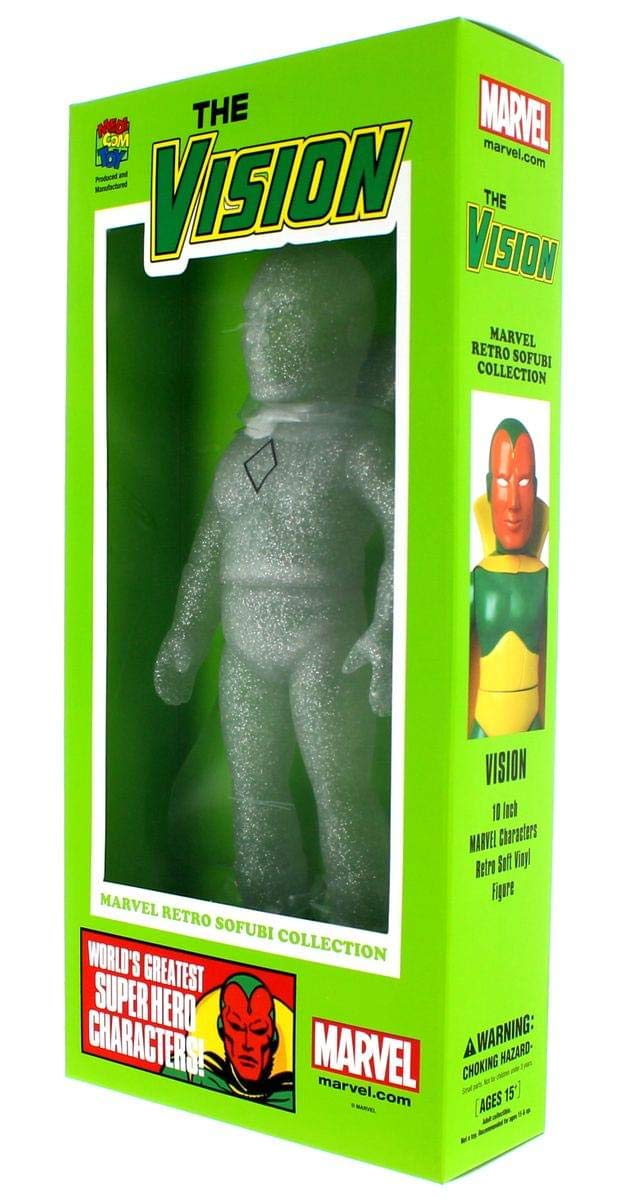 – Marvel Medicom SDCC 2015 HERO SOFUBI VISION PX CLEAR 10" FIGURE Limited to 300