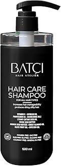 Batcı Hair All Hair Types Shampoo - Paraben and Sulfate-Free, Deep Moisturizing and Strengthening, Suitable for All Hair Types, 500 ml