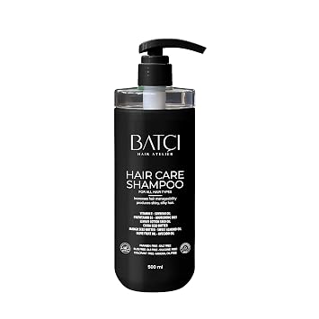 Batc Hair All Hair Types Shampoo - Paraben and Sulfate-Free, Deep Moisturizing and Strengthening, Suitable for All Hair Types, 500 ml