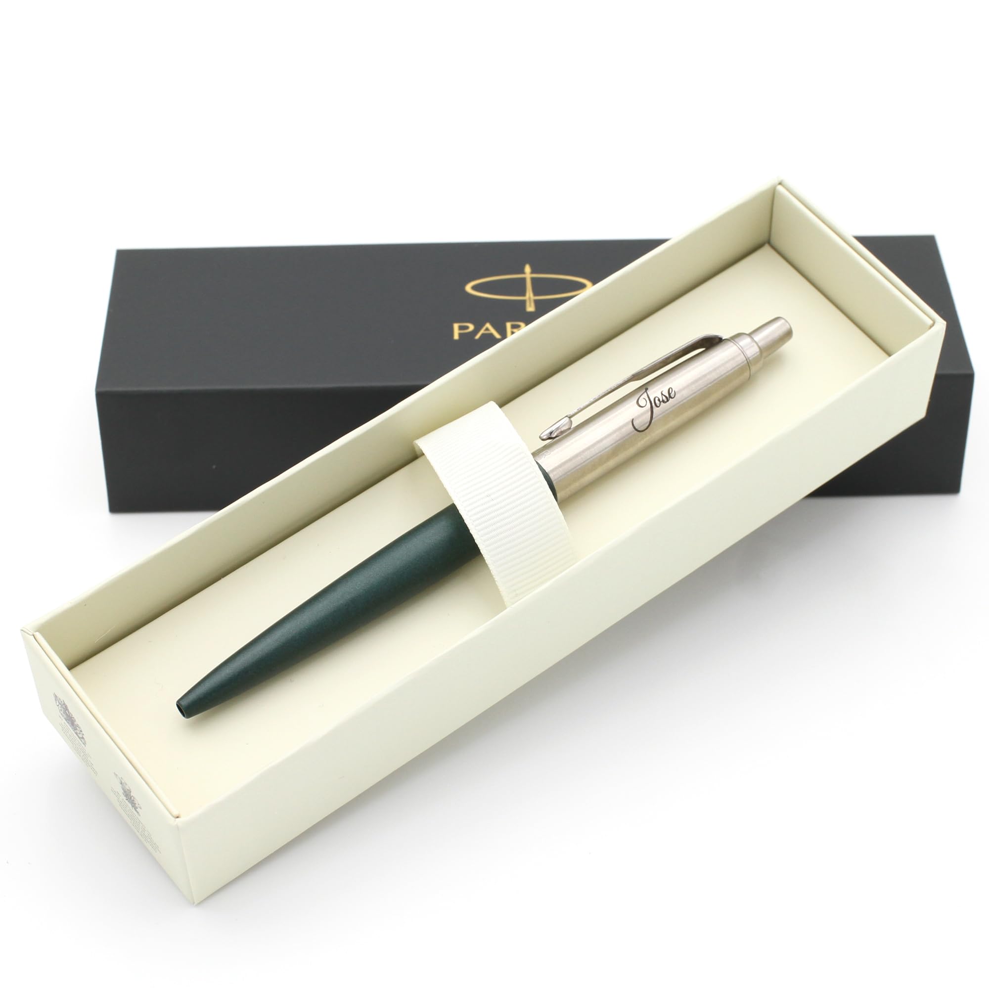 Bolígrafo Parker Jotter XL personalizado + caja de regalo (Verde) | Pluma grabada a medida con nombre | Regalo único para él o para ella