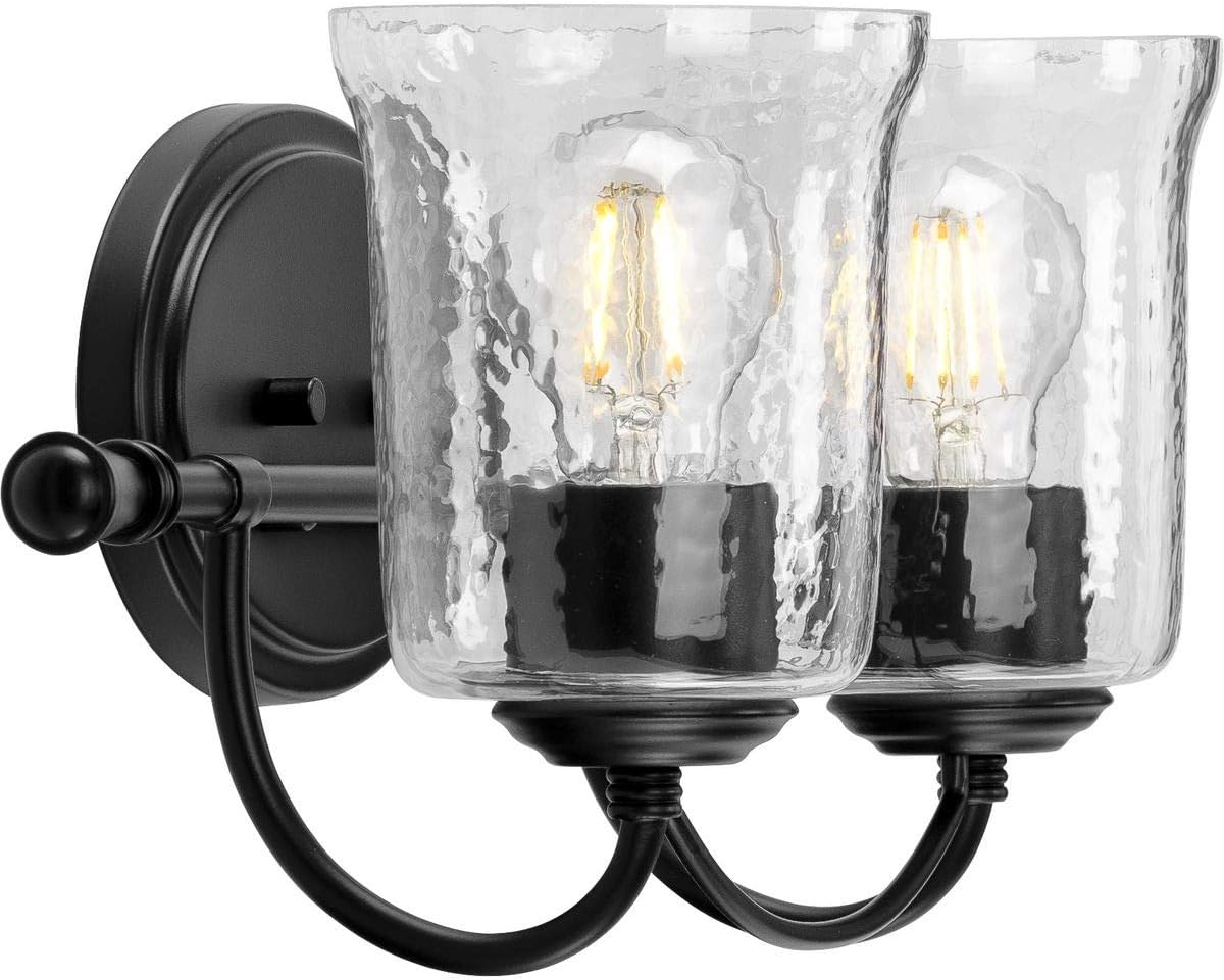 Progress Lighting Bowman Collection Black Two-Light Bath