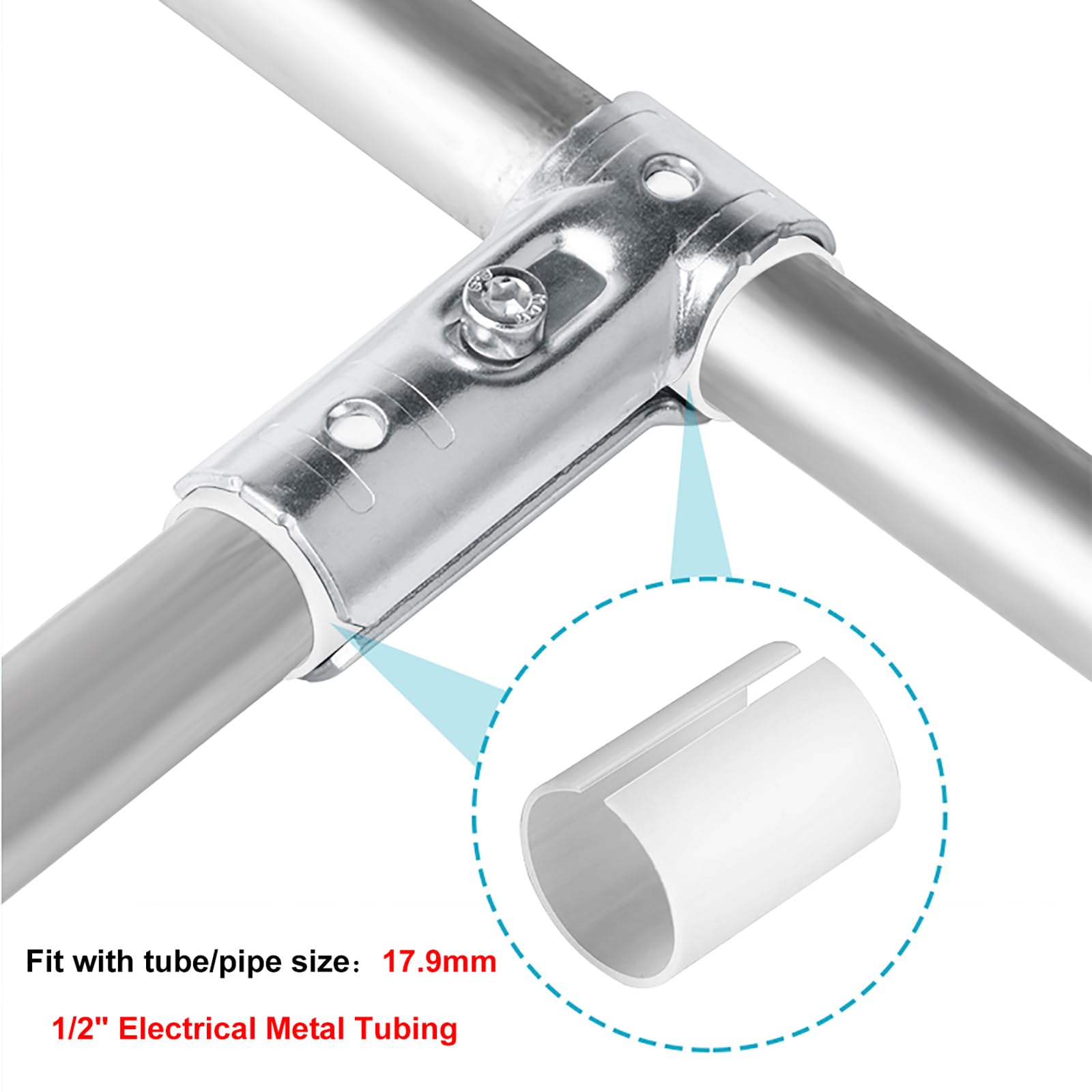 Shimeyao 20 Set 90 Degree Pipe Connector Clamps - Stainless Steel EMT - View #4