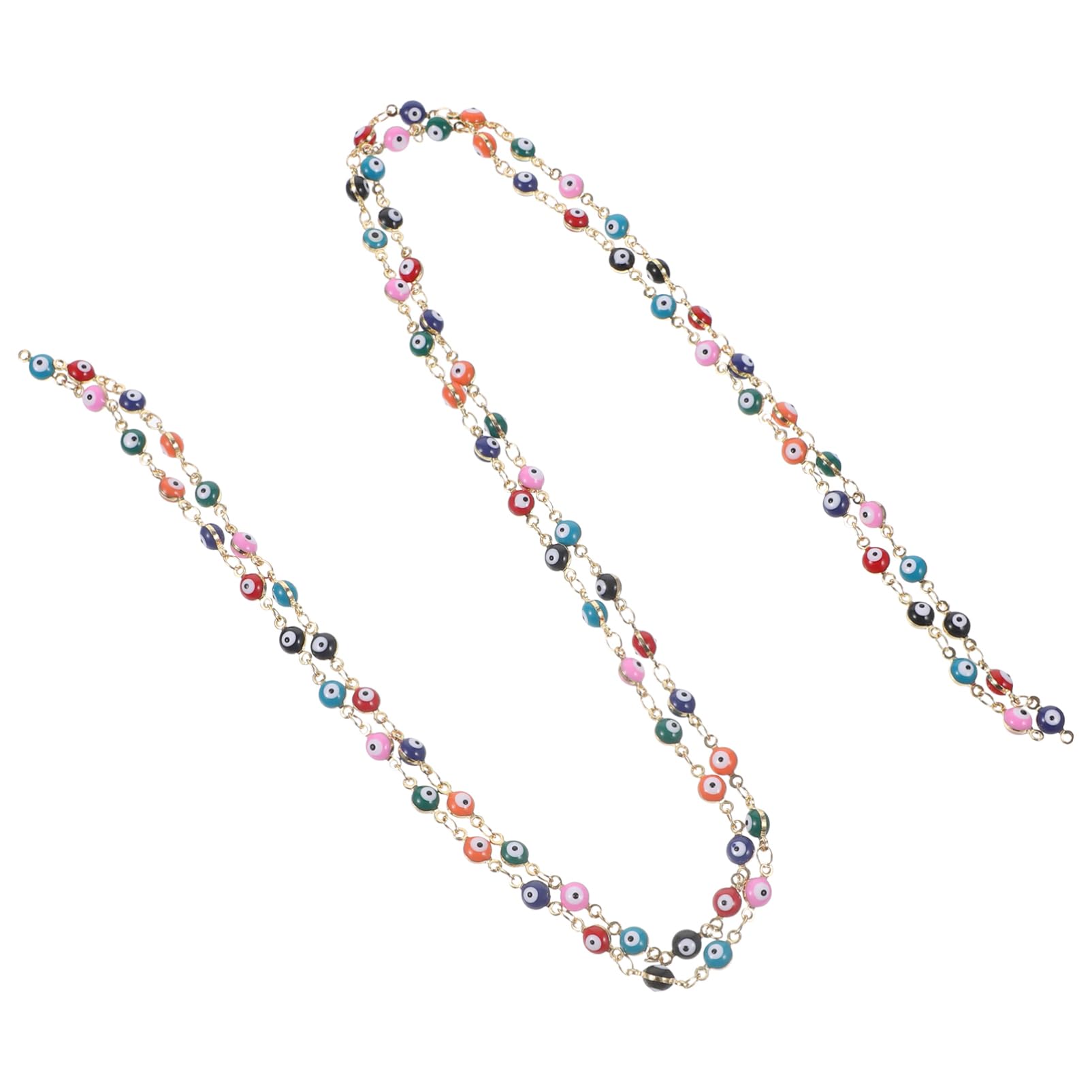 Tofficu 5 Set di Catene di Ricambio per Gioielli Multifunzionali per Artigianato Catene Decorative A Maglie 2 Pezzi*5