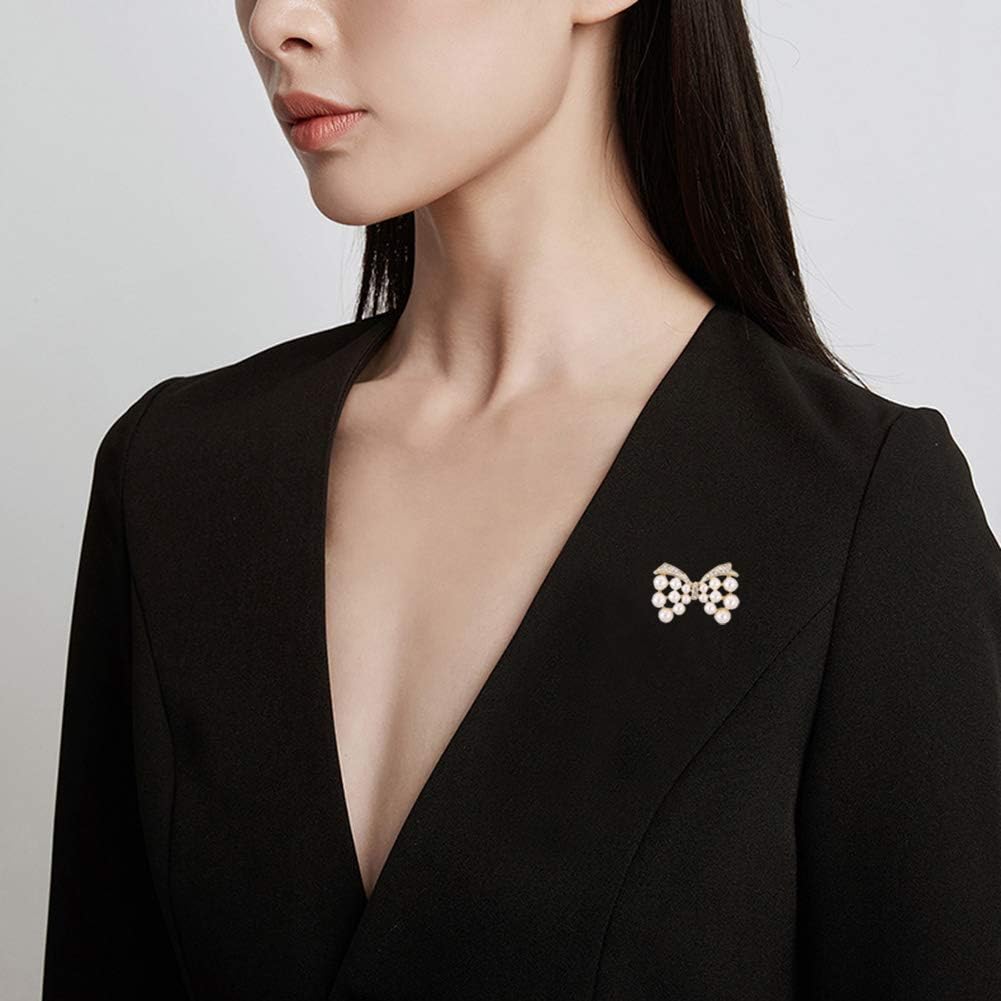 Amazon 4点入り ブローチ ブローチピン リボンブローチ パールブローチ レディース スーツ ジャケット アクセサリー ジュエリー パール ゴールド シルバー エレガント フォーマル 発表会 卒業式 入学式 結婚式 プレゼント ギフト 贈り物 誕生日 母の日の