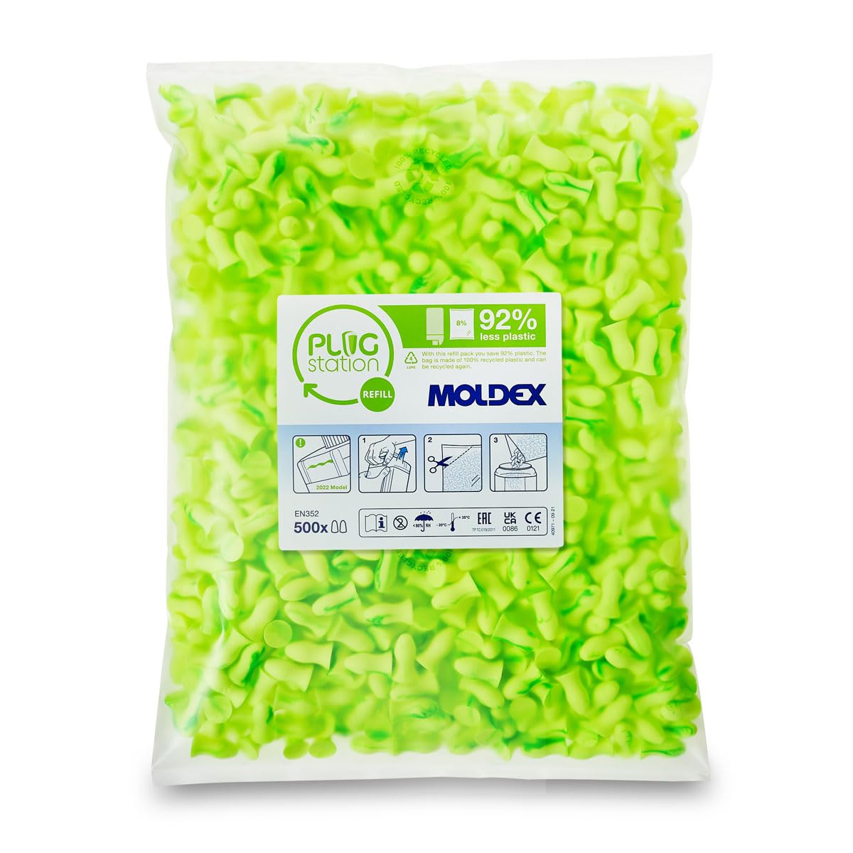 MOLDEX Nachfüllpack Contours, 500 Paar 500 Stk