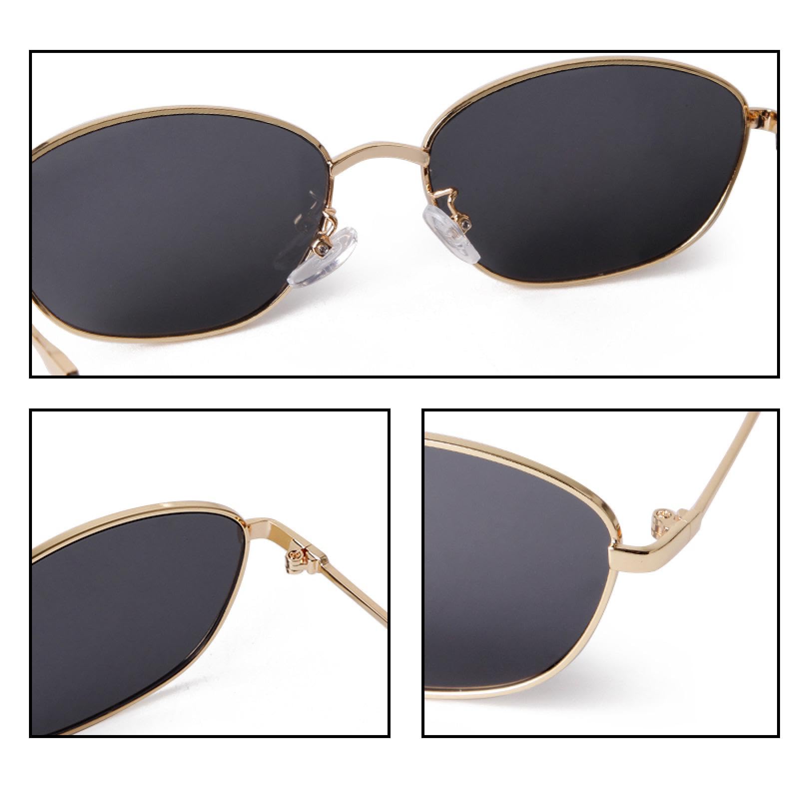 Kobiety Mężczyźni Okulary przeciwsłoneczne Vintage Owalne Modne Okulary przeciwsłoneczne Okulary przeciwsłoneczne Uv400 Okulary damskie (C4)