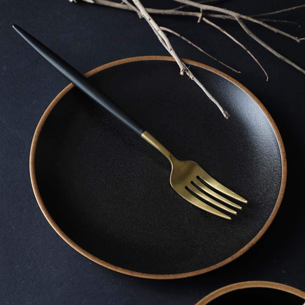 Vaisselle Bol en céramique simple, tasse cuillère à vaisselle Ensemble de comptoir de restaurant quatre pièces | Ensemble d'une personne