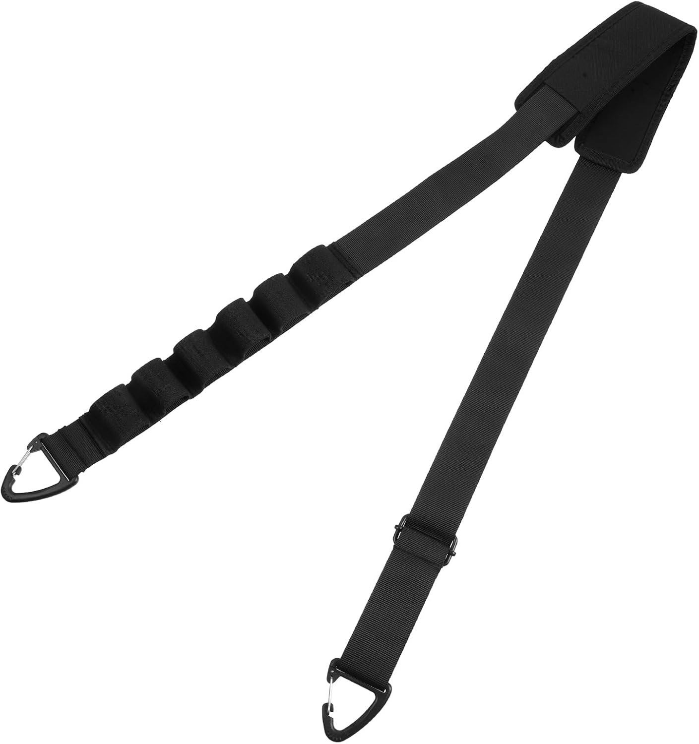 Black Shoulder Strap Replacement, 37.4 Inch Replacement Shoulder Strap Heavy Duty Adjustable Crossbody Straps Universal Duffel Bag Straps with Metal Hooks for Briefcase Messenger Bag Luggages