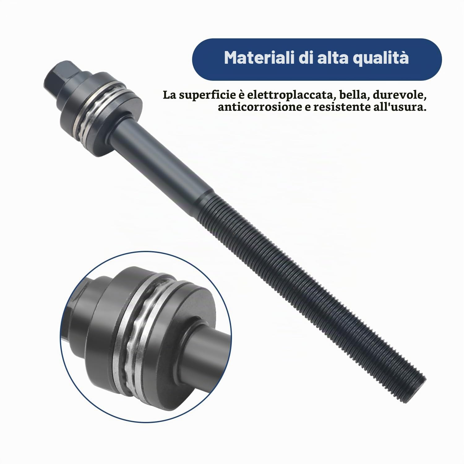 Kit di attrezzi per la rimozione dei cuscinetti della ruota anteriore da 72 mm, cuscinetto del mozzo, set estrattore di cuscinetti, compatibile con Audi A1 A2 Seat Ibiza VW Skoda Fabia