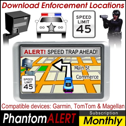 PhantomALERT Red Light Camera, Speed Camera, and Speed Trap Detector