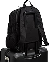 Vista 6 de Vera Bradley Mochila Campus de Algodón para Mujer, Negro algodón reciclado