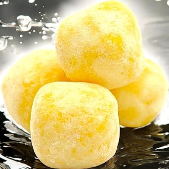 Assorted Flavour Chewy Bonbons Sugar Dusted 3kg Bag each Gluten Free & Vegan with Strawberry, Lemon, Cherry, Blue Raspberry (One Size, Lemon Bonbons)