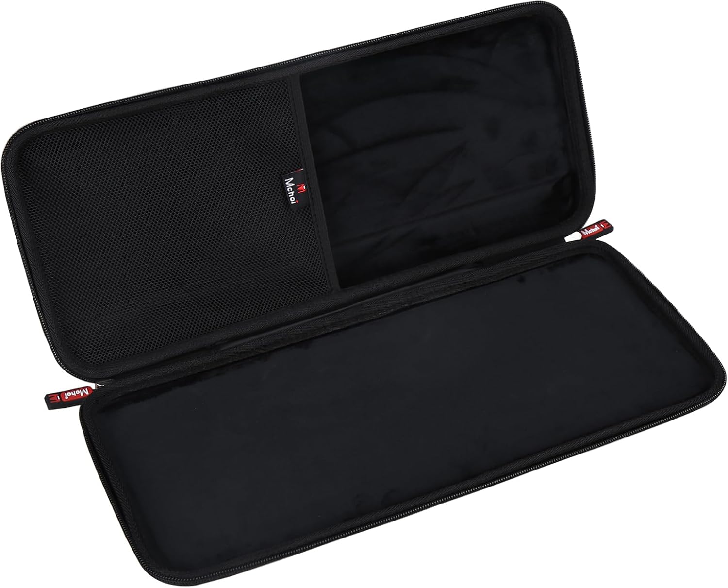 Mchoi Hard Case for Logitech K780 Keyboard, Shockproof EVA Cover, Black, Water-Resistant EVA Shell, Orange Interior, Cable Pocket, Zipper Closure, Case Only