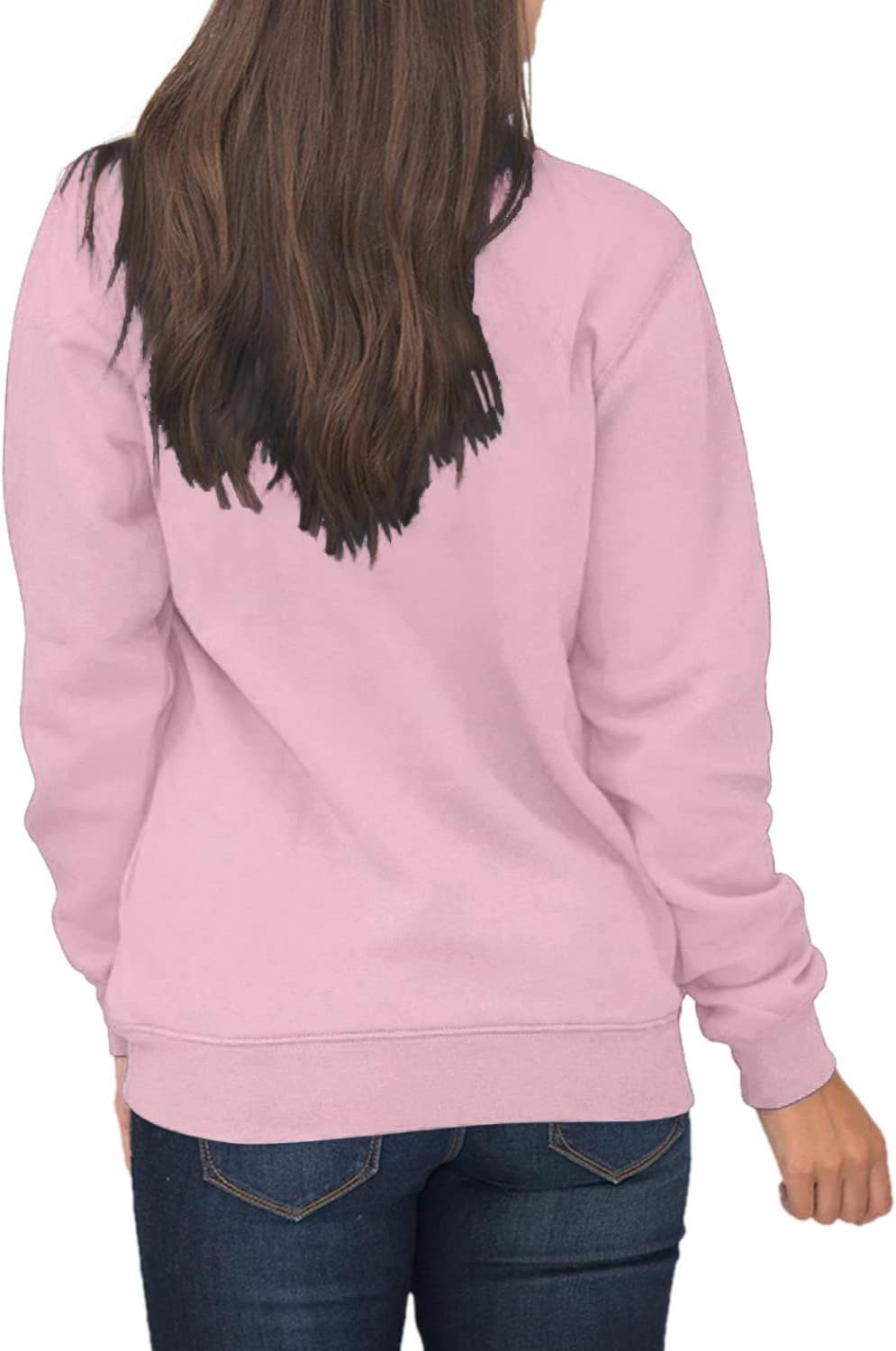 Samefar Womens Warm Cozy High Neck Long Sleeve Solid 1/4 Zip Pullover Sweatshirts with Pockets - Image 3