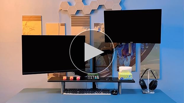 Suptek Computer Monitor Stand Riser, Metal For Laptop, Printer, Notebo