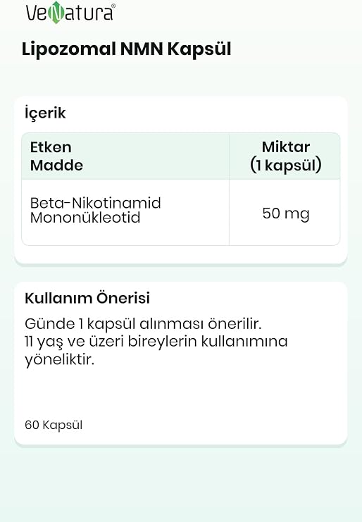 VeNatura Lipozomal Nmn 60 Kapsül 214132