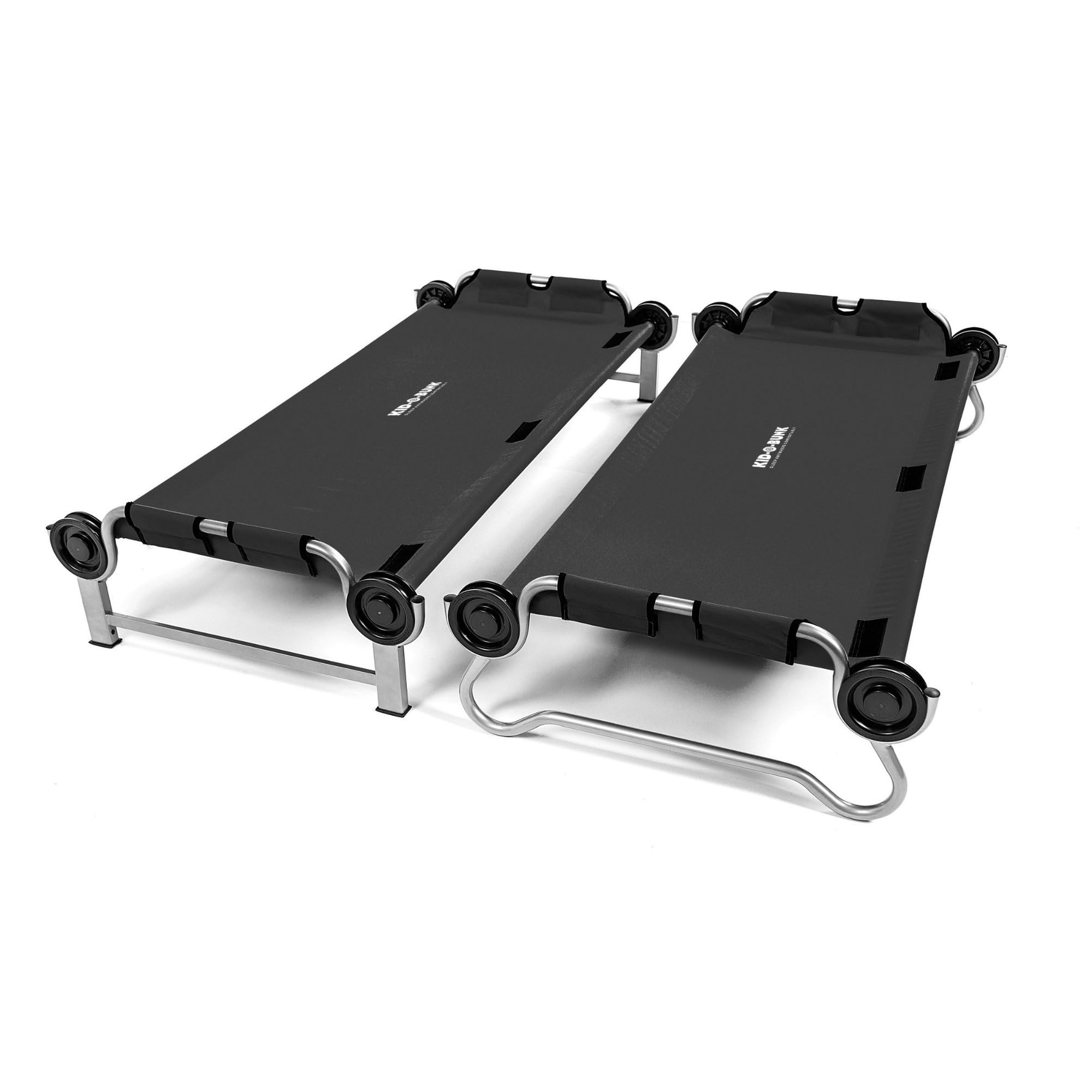 Disc-O-Bed Youth Double Cot Kid-O-Bunk, Modular for Bunk Beds, Dual Cots, or Bench with 2 Carry Bags for Portable Transport