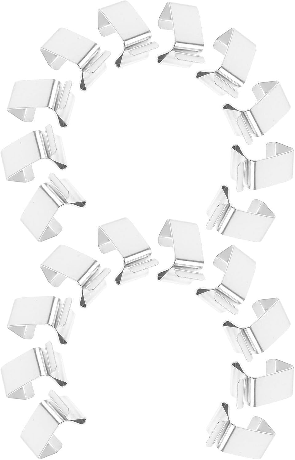 VICASKY 150pcs Outdoor Christmas Light Clips for Gutter, Waterproof Metal Hooks for String Lights, Weatherproof Manganese Steel Gutter Clips with Easy Installation for Halloween and Winter