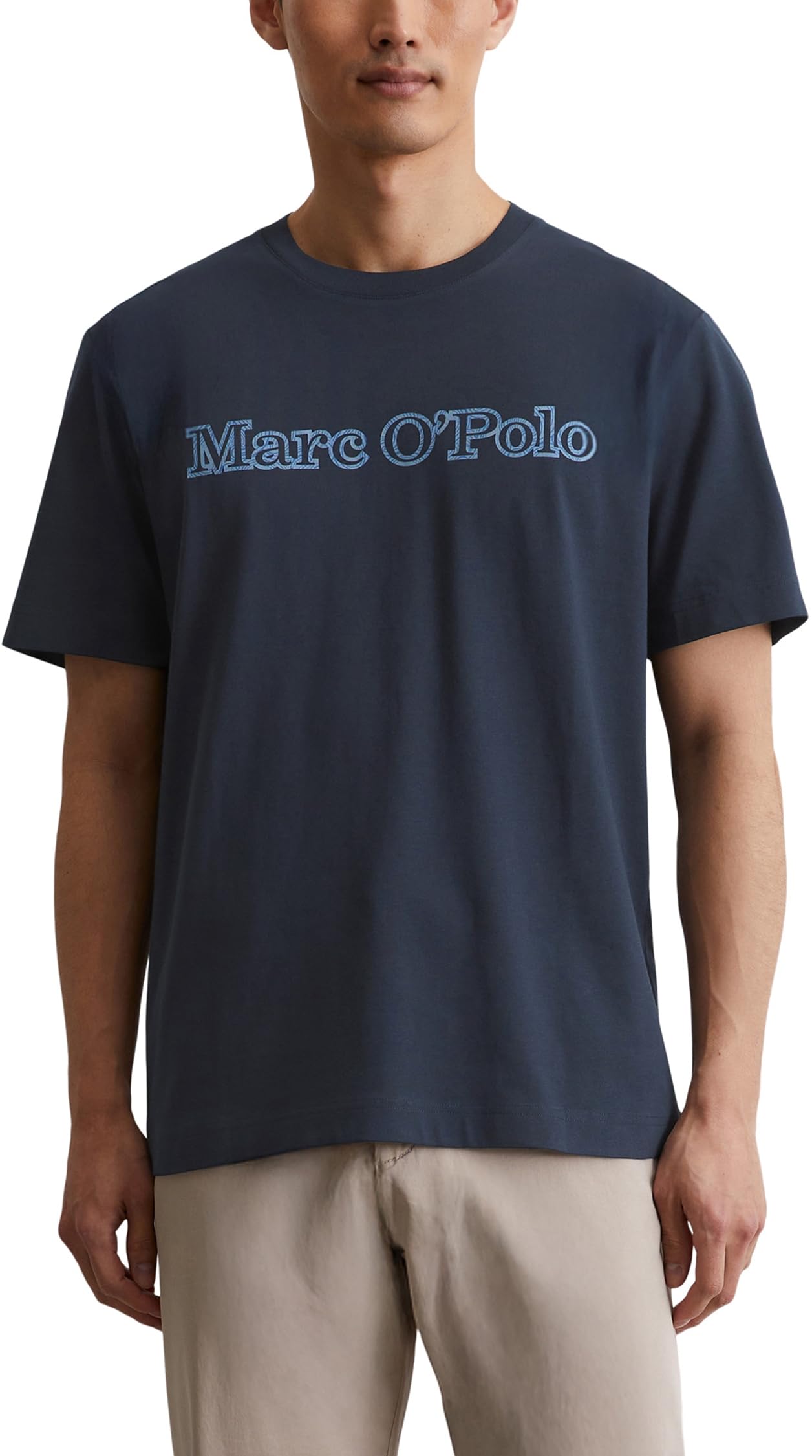Marc O'Polo Herren T-Shirt Logo-Print Regular Fit