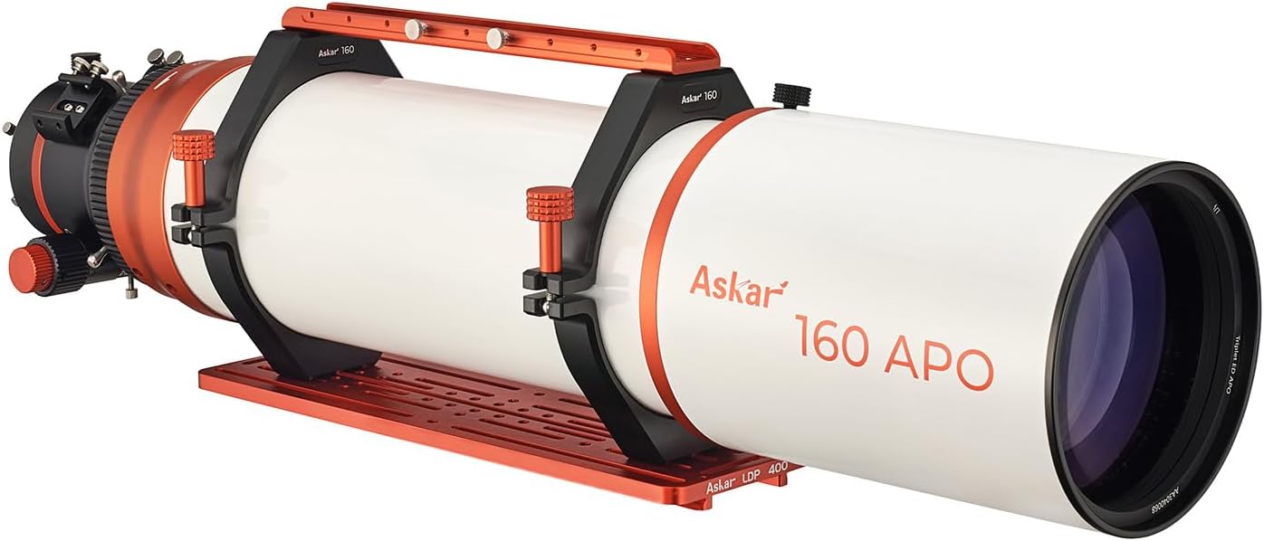 Askar 160APO Telescope Focal Length 1120mm Aperture 160mm f/7 Refractor Triplet air-Spaced APO ED Glass for Visual Observation and Astrophotography