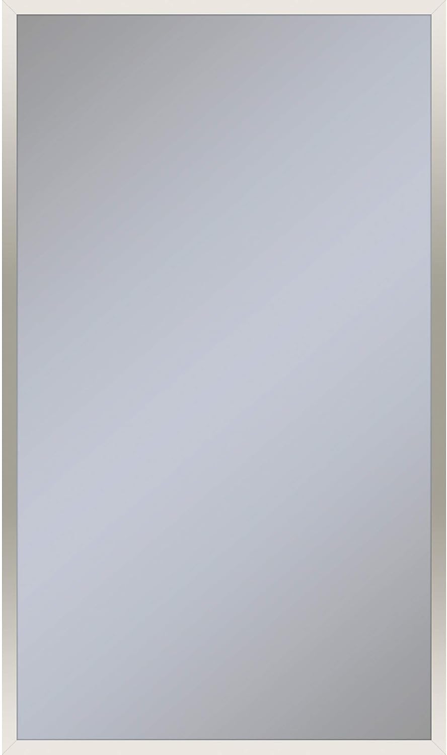 Close-up of Robern Profiles Mirror frame in Polished Nickel