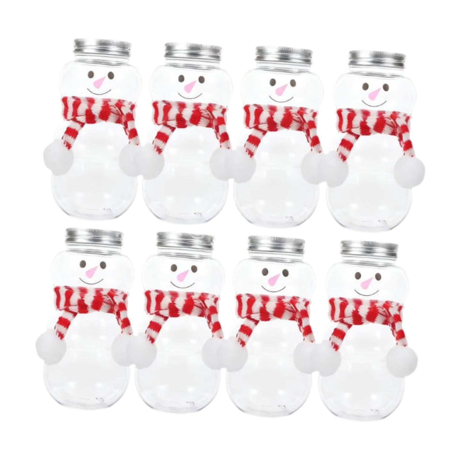 8Pcs Christmas Snowman Bottles 500ml Water Bottles for Party Favors Drinking Red White|Home & Garden| Kitchen Dining & Bar| Kitchen Storage & Organization| Food Storage Containers-image-44