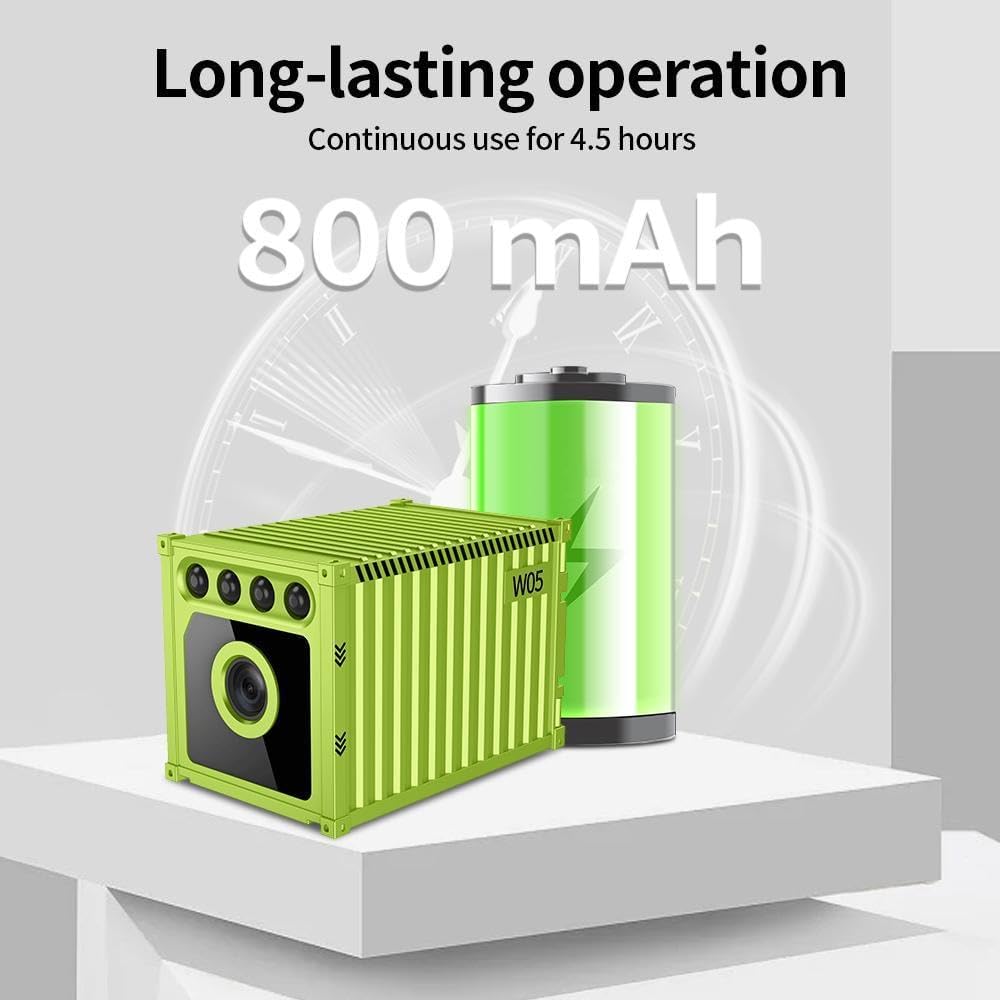 2026 Mini 4K HD Hidden Camera – Ultra-Small WiFi Wireless Cam with Motion Detection, App Control, Cloud & SD Storage – Perfect for Home, Baby, Pet & Sitter Monitoring (Yellow)