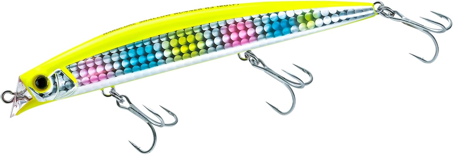 Duel Hardcore Shallow Runner (F), Lipless, Floating Minnow (Sea Bass, Blackfin Suzuki, 0.4-0.7 oz (10-21 g), 3.5-4.7 inches (90-120 mm)