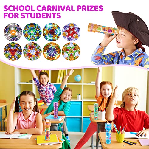 Classic Tin Kaleidoscope, Kaleidoscope For Kids, Kaleidoscope Toy With Metal Body, Retro Toys Educational Toys Yellow Kaleidoscope With 3D Cute Animal Pattern, Birthday Party Gift For Boys And Girls #TOP4