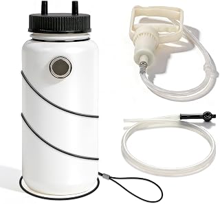 MR CARTOOL Brake Bleeder Kit Universal One Person 1L Brake Bleeder Bottle with Magnet Mount and Oil Suction Hose 66cm for Motorcycle