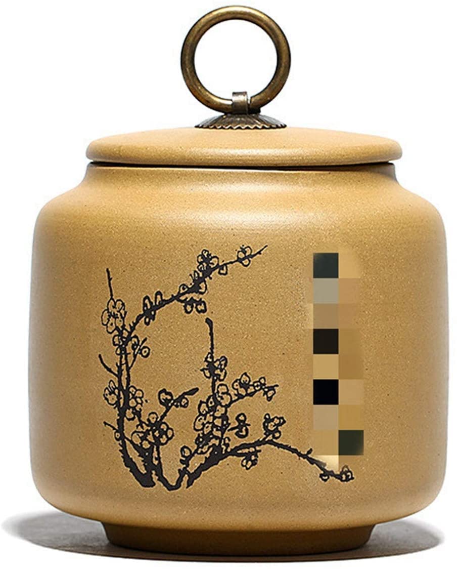 bnjlSDATwr ceramic jar， Ceramic Tea Jar,Jars Containers,Kitchen Food Storage Canister,Purple Clay Orchid Caddy Small Creative for(Unique Colour)