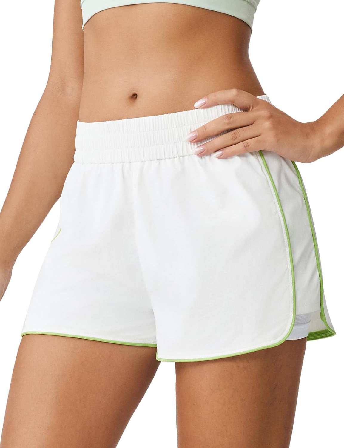 K-Swiss Women's Running Shorts - 2 in 1 Workout Shorts Quick Dry Athletic Tennis Gym Shorts
