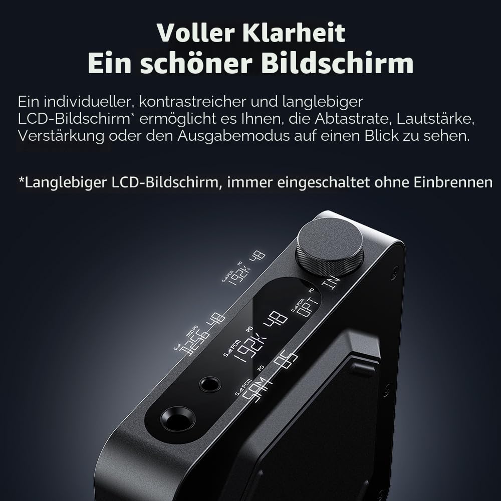 FIIO K11 Compact Desktop R2R Architektur DAC und Kopfhörerverstärker (schwarz)
