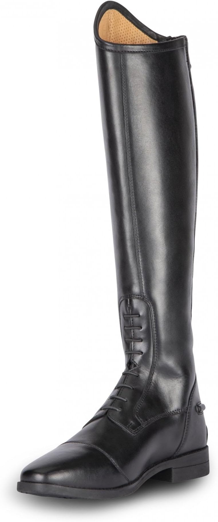 Moretta Ortona Childrens Tall Leather Horse Riding Boots - Black
