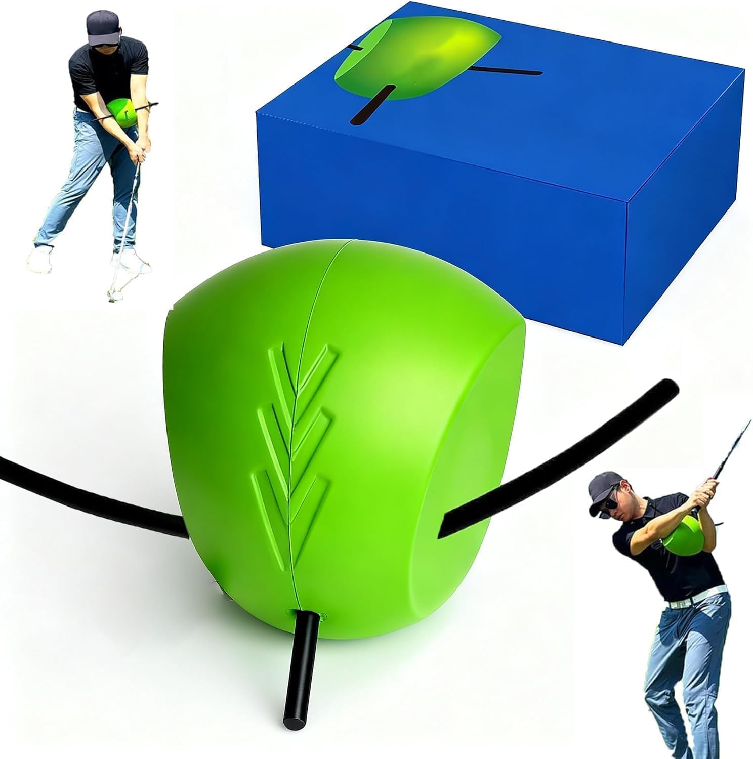 HoldOneLight Entrenador de Swing de Golf Portátil, Ayuda para Corrección de Postura y Movimiento, Incluye Cuerda de Transporte, Ideal para Principiantes