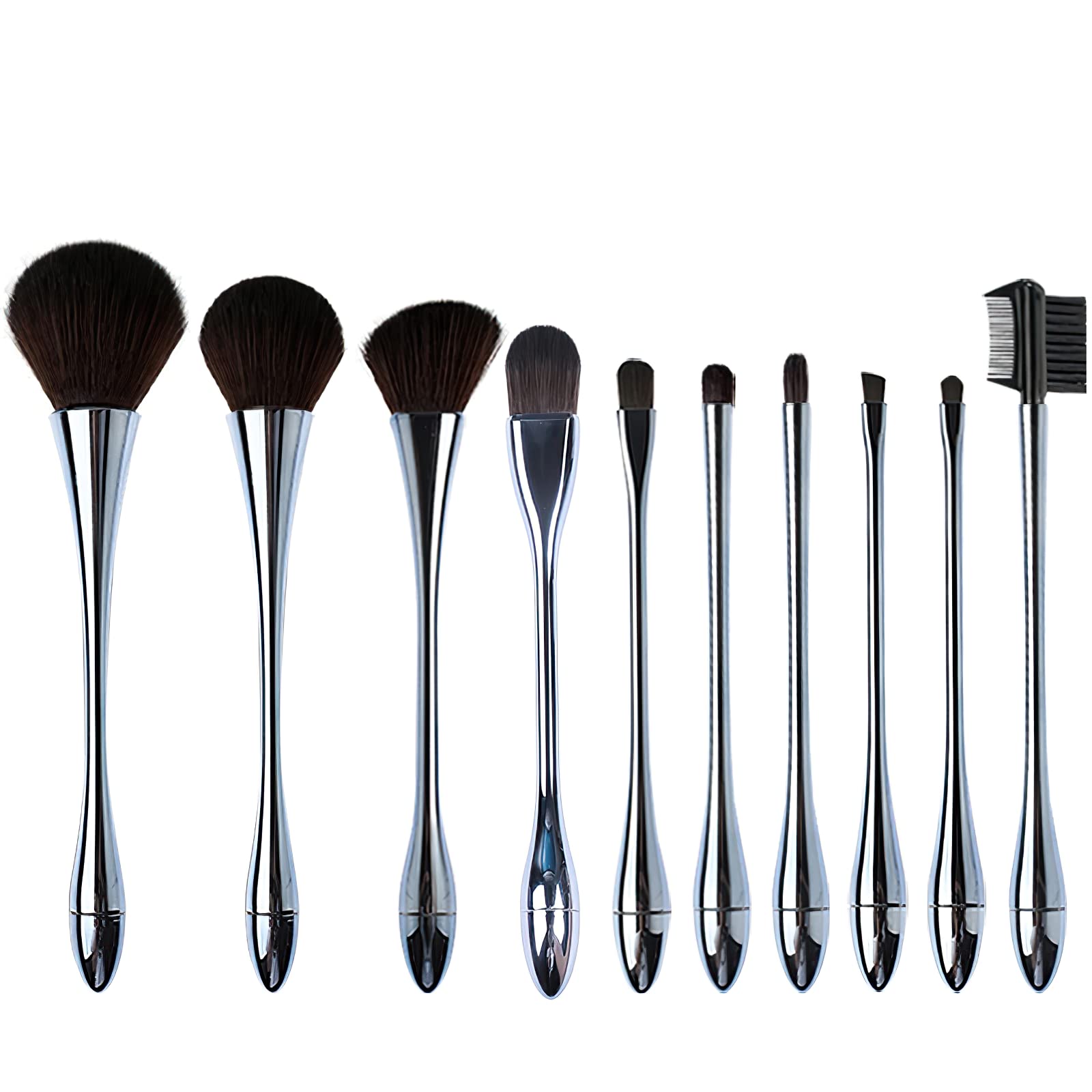 Make up Brushes Set, 10 Pcs Professional Synthetic Make Up Brush - Image 2