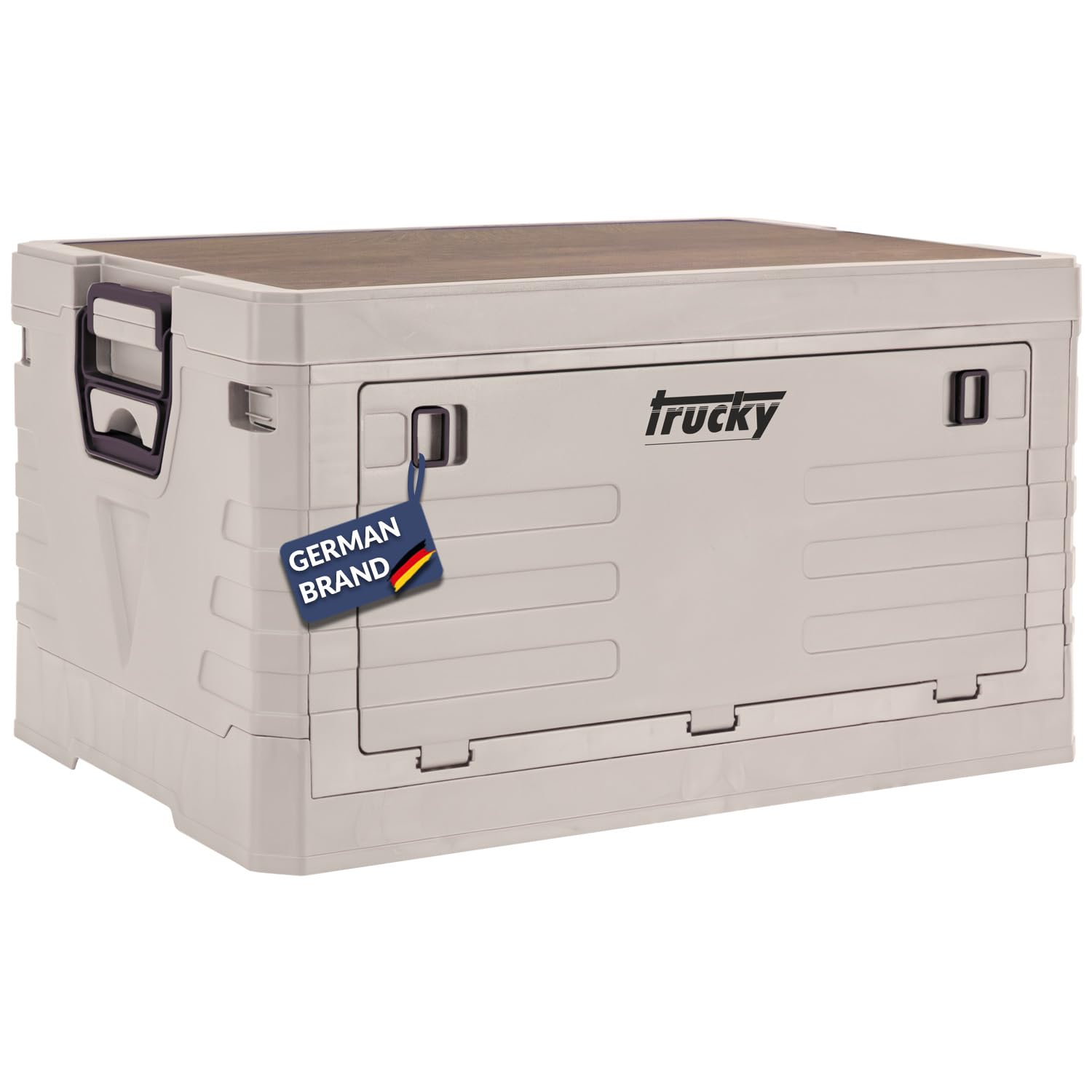 Trucky Coffret de Rangement Boîte Camping Caisse Pliante avec Couvercle