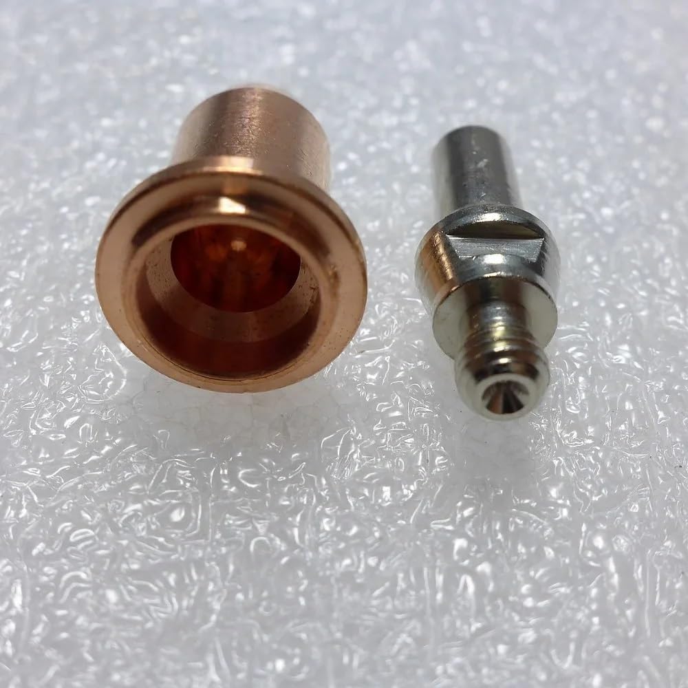 Kit de puntas de electrodos de boquilla compatibles con PT-60, PT-40, IPT-60, IPT 60, IPT-40, PTM-60, consumibles for antorcha de plasma de contragolpe, arco piloto sin alta frecuencia(0.9mm 30-40A)