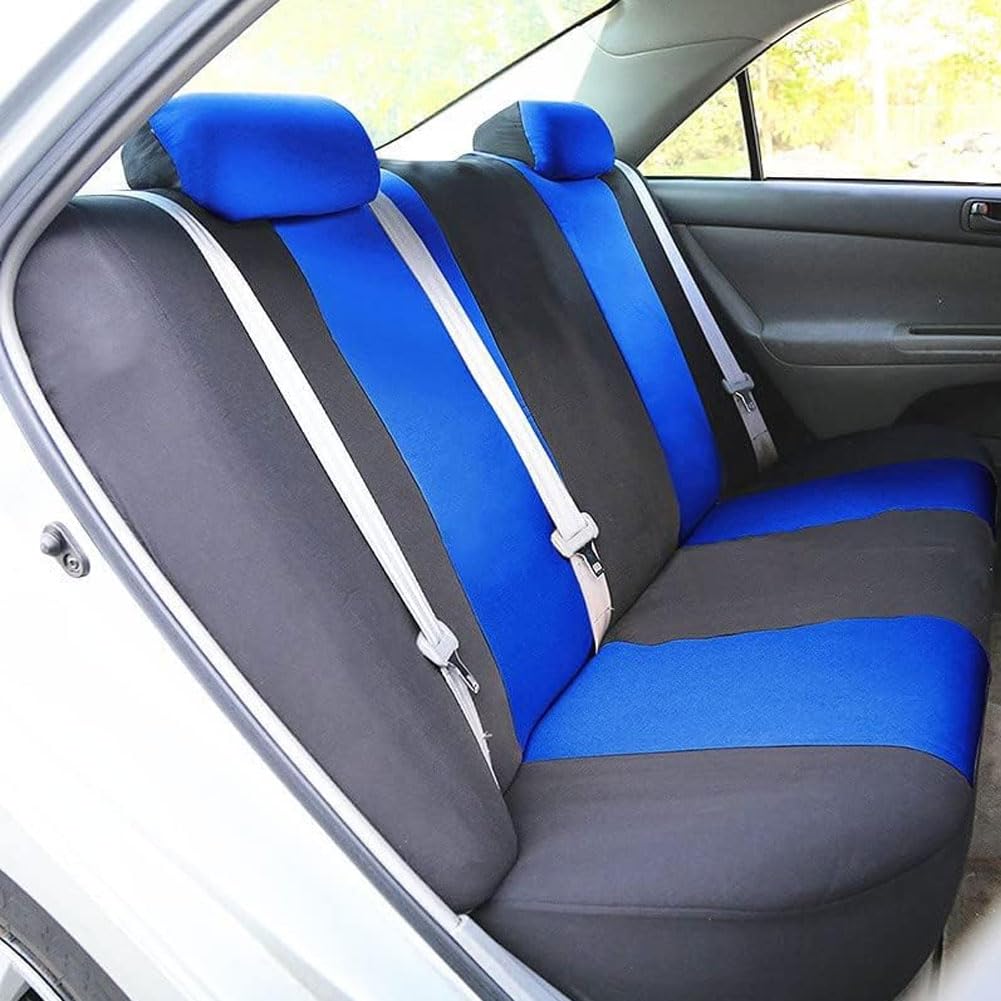 ZZZZS Voiture Ensembles De Housses Siège pour Mi-ni Roadster(R59) 2009-2015, 9pcs Housse de Siege Tissu Protection Couverture Siège Nonslip Accessoire,C/Blue
